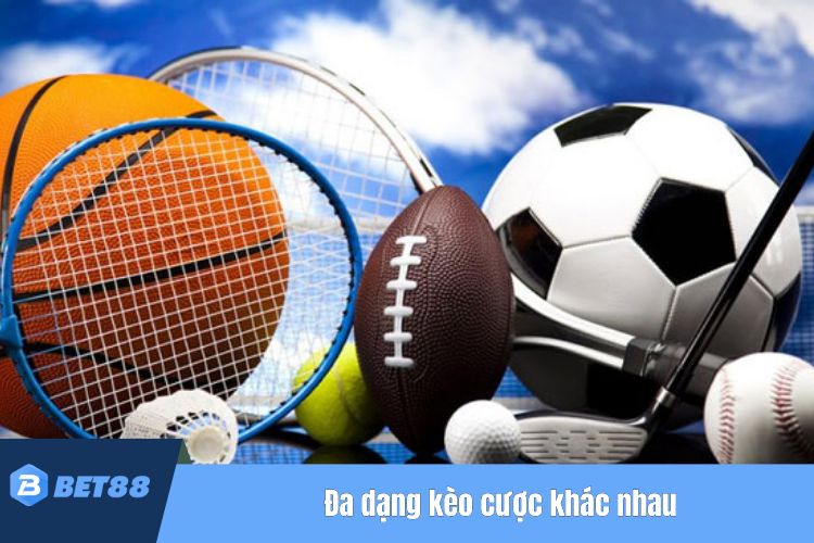 Đa dạng kèo cược khác nhau