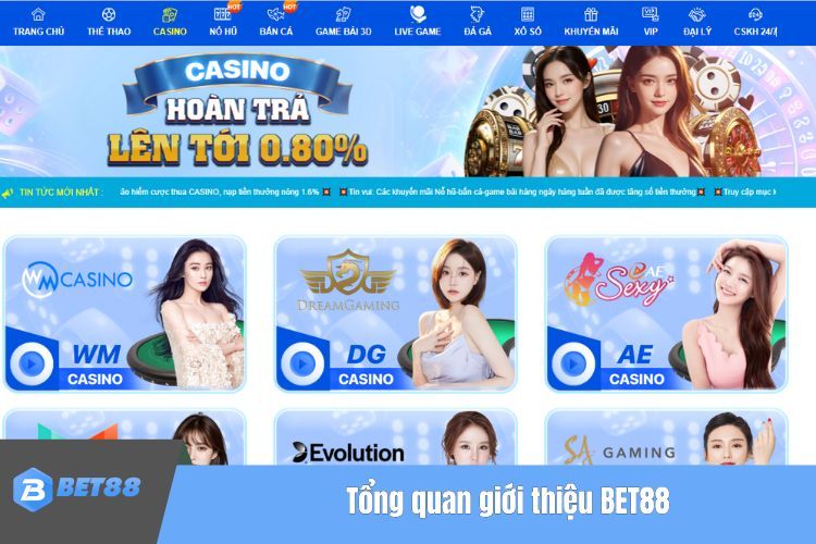 Tổng quan giới thiệu BET88